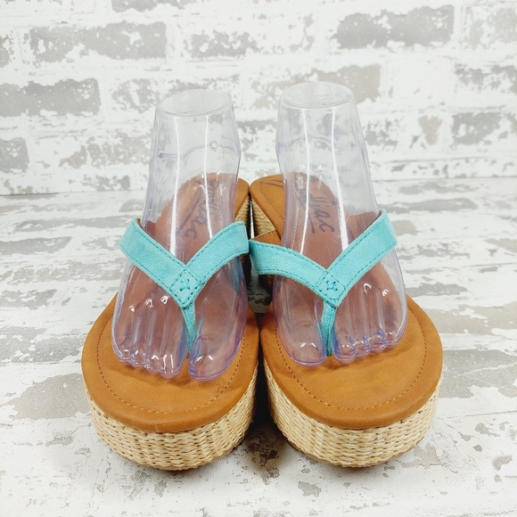 NEW ZODIAC Women's Rio Thong Platform Wedge Sandals I426 - Picture 3 of 12